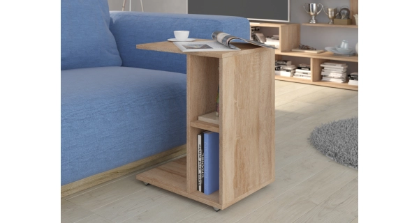 Odkládací stolek THEINA, dub sonoma, 5 let záruka