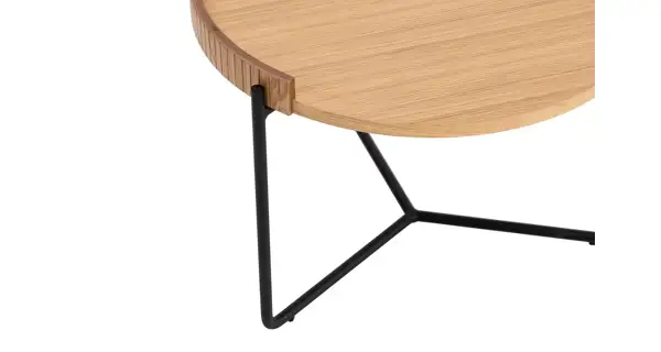 Odkládací stolek TRESOR, přírodní - sada 2 ks