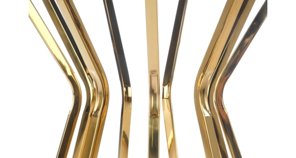 Odkládací stolek VIHREN S, zrcadlo/zlatá