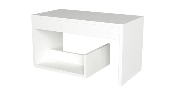 Odkládací stolek VIKA, bílý