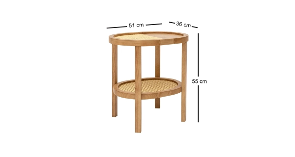 Odkládací stolek ZALNOR typ 3, přírodní