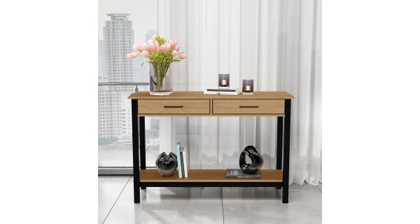 Odkládací stůl HERBA, buk/černá