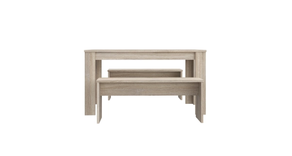 ORIVOR stůl s lavicemi, dub sonoma, 5 let záruka