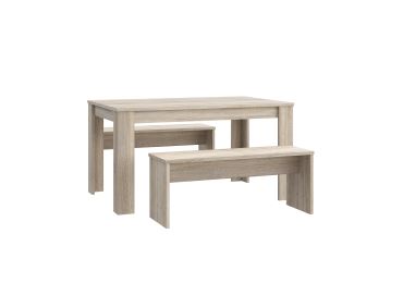 ORIVOR stůl s lavicemi, dub sonoma, 5 let záruka