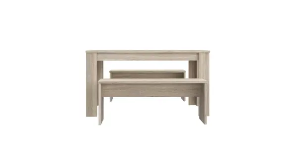 ORIVOR stůl s lavicemi, dub sonoma