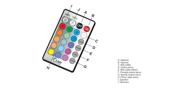 Osvětlení TANIS RGB 4 ks