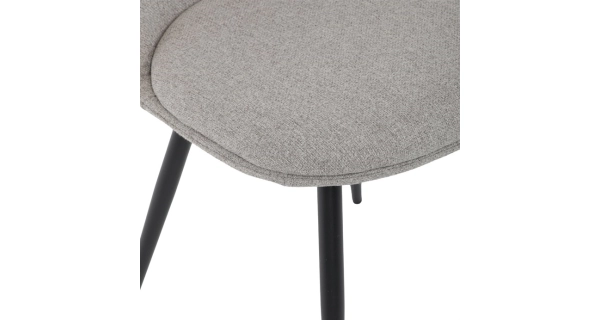 Otočná jídelní židle JORLEMKAL, krémová látka, černý kov