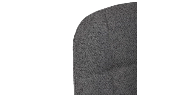 Otočná jídelní židle JORLEMKAL, šedá látka, černý kov