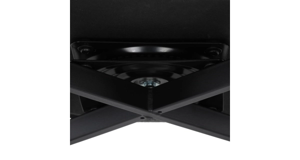 Otočná jídelní židle JORLEMKAL, šedá látka, černý kov