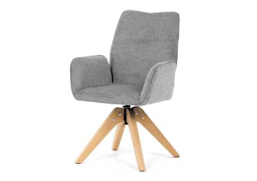 Otočná jídelní židle JORROSXER, světle šedá látka