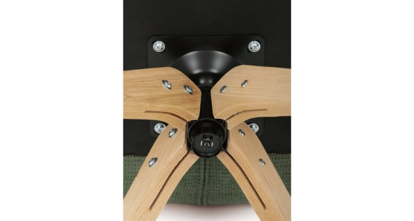 Otočná jídelní židle JORROSXER, zelená látka