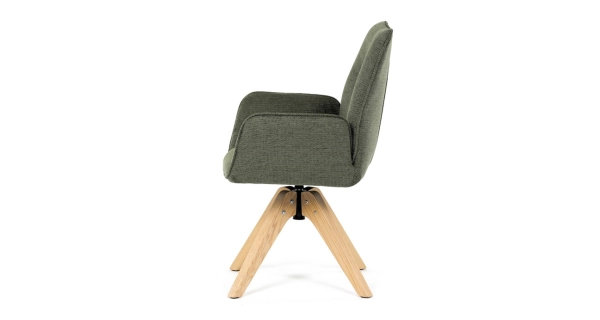 Otočná jídelní židle JORROSXER, zelená látka