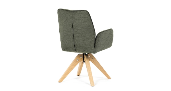 Otočná jídelní židle JORROSXER, zelená látka