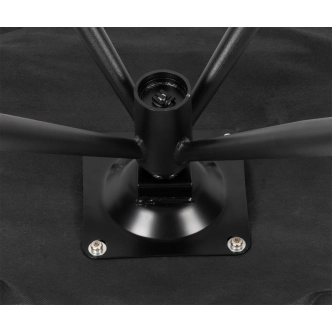 Otočná jídelní židle UTRELA, tmavě šedá látka/kov