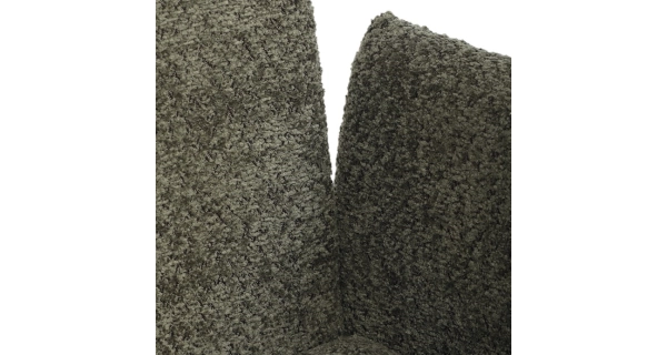 Otočná jídelní židle VORTORQUIN, zelená látka, černý kov