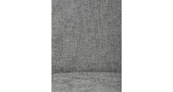 Otočná jídelní židle VORZELEL, šedá látka, černý kov