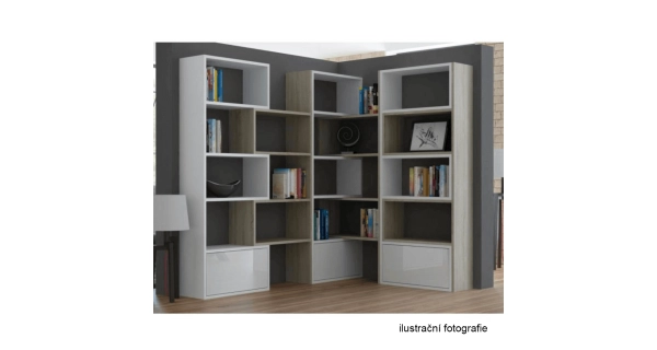 PADANG regál, bílá