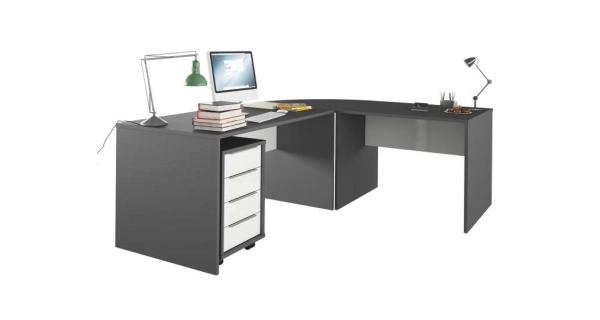 PADAR roh k psacím stolům, grafit DOPRODEJ