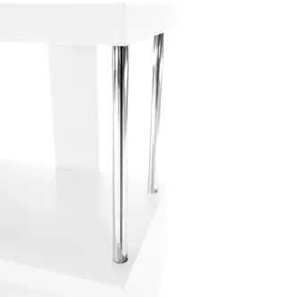 PALAU regál, bílá/chrom