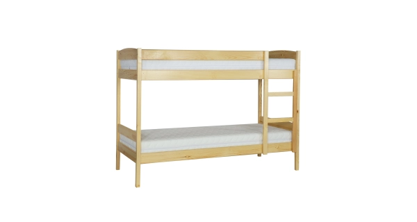 Patrová postel BUNOLAG II, 80x200 + 80x200, masiv borovice