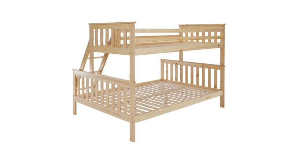 Patrová rozložitelná postel OVER, přírodní