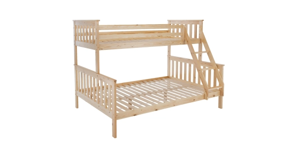 Patrová rozložitelná postel OVER, přírodní