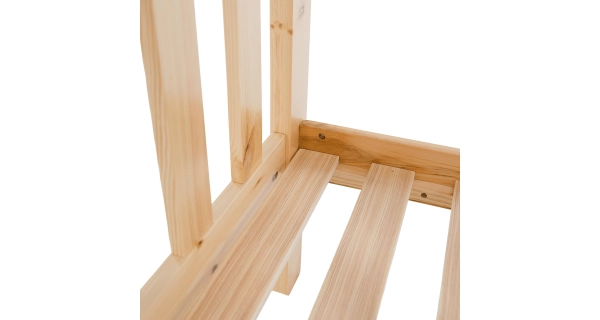 Patrová rozložitelná postel OVER, přírodní