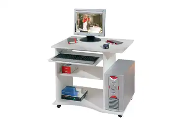 PC stůl AZAR, bílý