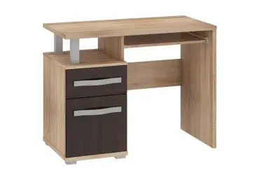 PC stůl LEHUA 1D1S, dub sonoma/dub sonoma tmavý