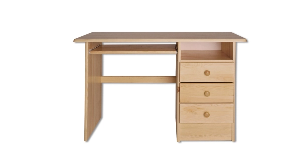 PC stůl LONGS, masiv borovice, moření: …