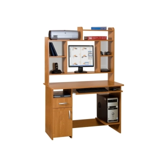 PC stůl QUECER s nástavcem, olše, 5 let záruka