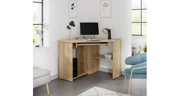 PC stůl rohový NEJBY SMART 01, pravý, dub sonoma