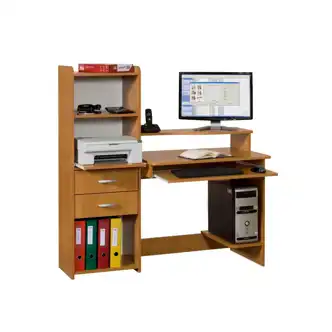 PC stůl s nádstavcem ACHTAT, olše