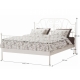 PENNATI kovová postel s roštem 140x200 cm, bílá