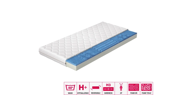 Pěnová matrace LUTHER 80x200 cm s hypoalergenním potahem