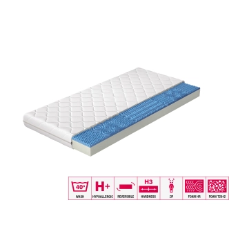 Pěnová matrace LUTHER 80x200 cm s hypoalergenním potahem