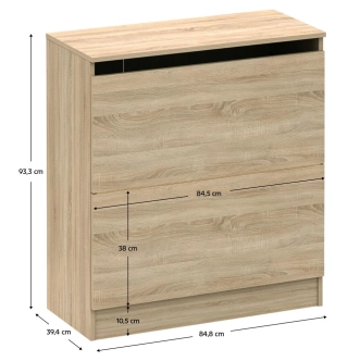 Peřiňák (komoda) PULAU, dub sonoma