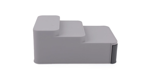 Plastový kuchyňský organizér, šedá, 11 x 16 x 26 cm 