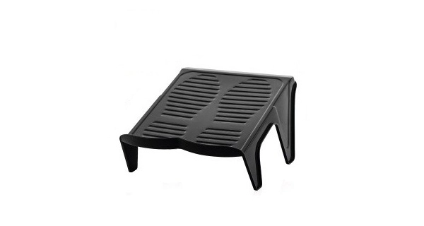 Plastový organizér na boty, černý, 10 ks/bal, 24,4 x 22 x 14,2 cm 