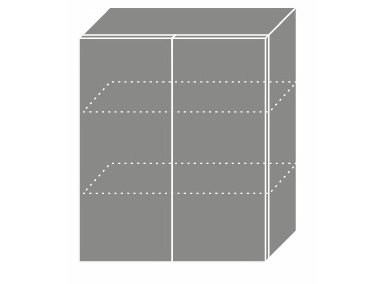 SHAULA, skříňka horní W3 60, korpus: grey, barva: white