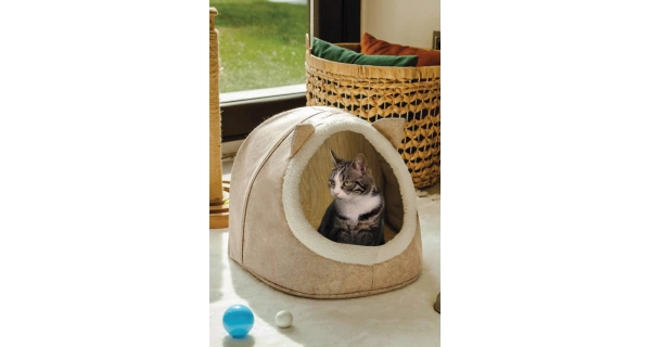 Plstěný košík NN01063, krémová