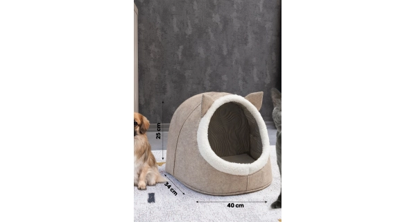 Plstěný košík NN01063, krémová