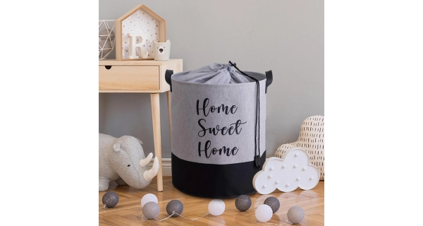 Plstěný košík NN01296, šedá/černá