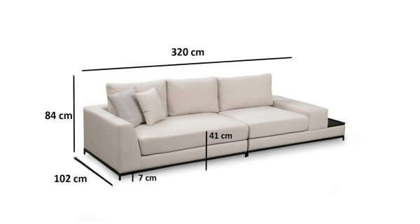 Pohovka BERNICE, béžová