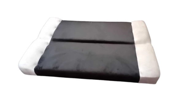 Pohovka CANZORZEL, šedá látka / černá látka