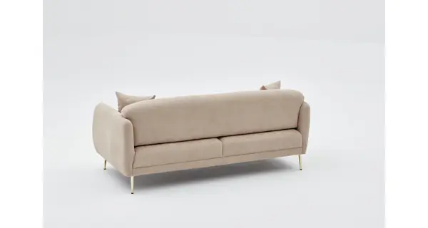 Pohovka CORTNEY, béžová/zlatá