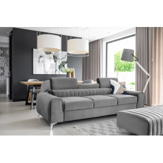 Pohovka CURRAN 01, světle šedá látka