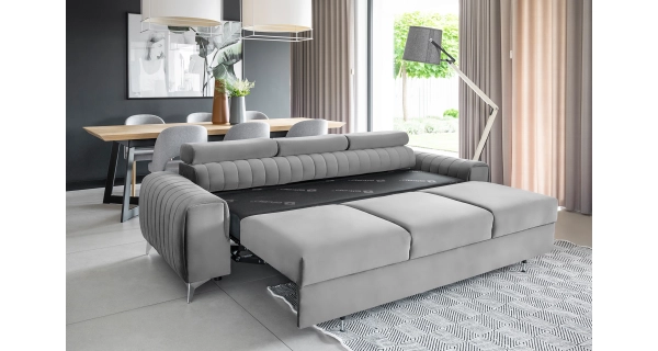 Pohovka CURRAN 01, světle šedá látka