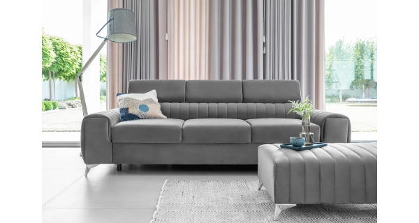 Pohovka CURRAN 01, světle šedá látka