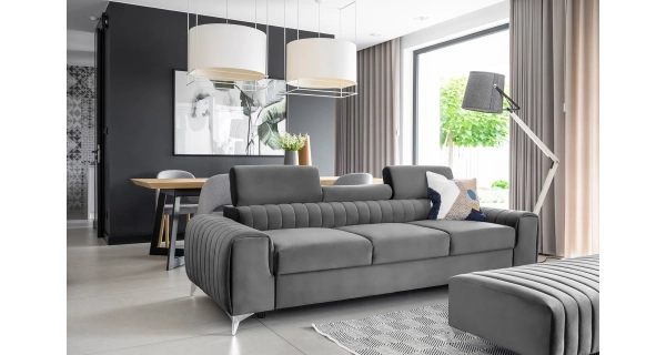 Pohovka CURRAN 02, šedá látka